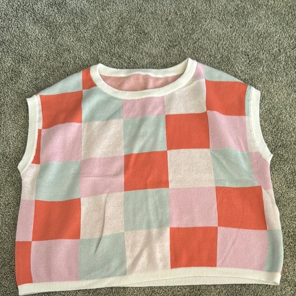 Colorful Checkered Top - Picture 1 of 4